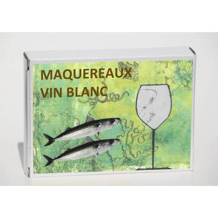 Capitaine Nat' - Maquereaux Vin Blanc ( Mackerel ) 4 oz - 4103