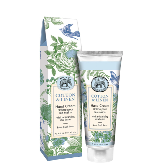 Stonewall Kitchen - Michel Design Works - Cotton & Linen Large Hand Cream 2.5 oz - 838417