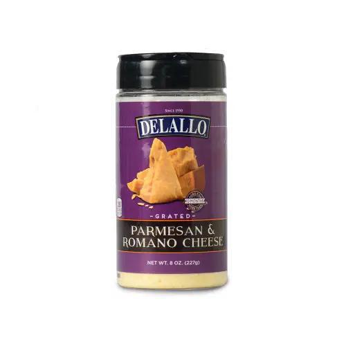 Delallo - Grated Parmesan & Romano 8 oz - 4165 DISCOSVF