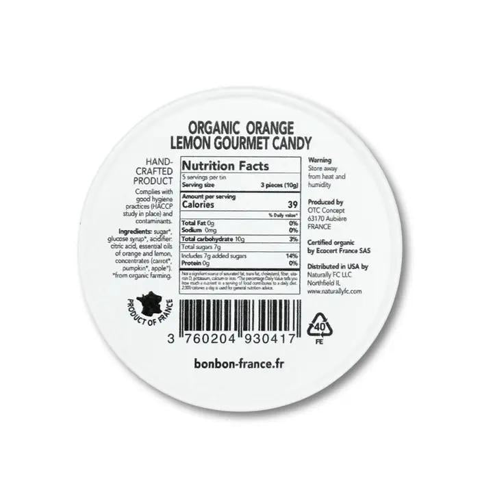 Bonbon France - Saint Ange Orange Lemon - French Gourmet Natural Candy Tin 1.8 oz
