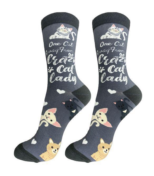 E&S Pets - Crazy Cat Lady Full Body Socks 800 FB-229 DISVEN