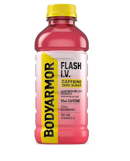 Bodyarmor - Flash I.V. Watermelon Punch Electrolyte Sports Drink Bottle 20 oz - 413880