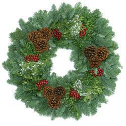 14" Forest Elegance Wreath (26" OD) 1206