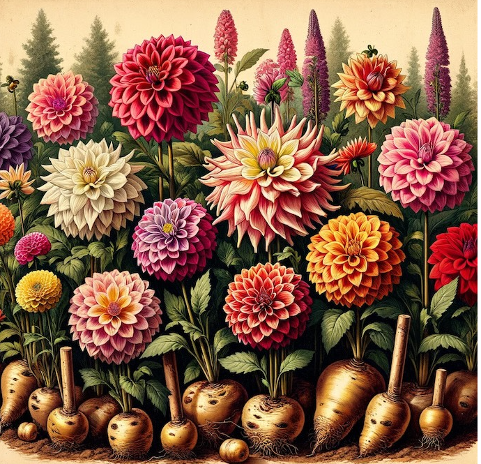 Dahlia Combination Summer Daydream Bulbs - PWS-5 - 6512380004