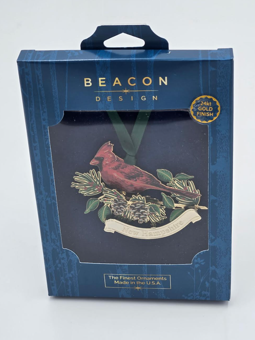 Beacon Design - Cardinal Namedrop NH Ornament - 61223