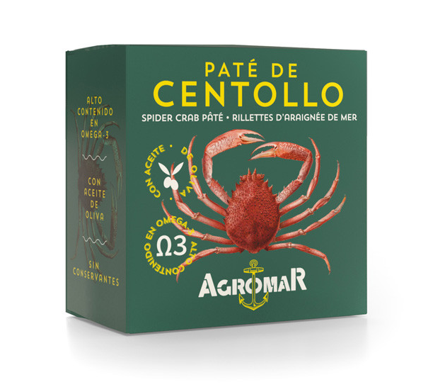 Agromar - Spider Crab Pate ( Paté de centollo, lata ) 3.5 oz - AGRO-2632