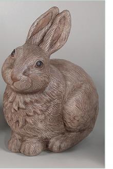 12" Sitting Rabbit - Full Detail - 2832