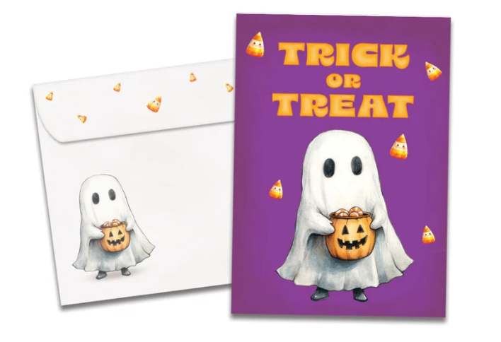 Tree-Free Greetings - Halloween Card - Ghost Treat 22537