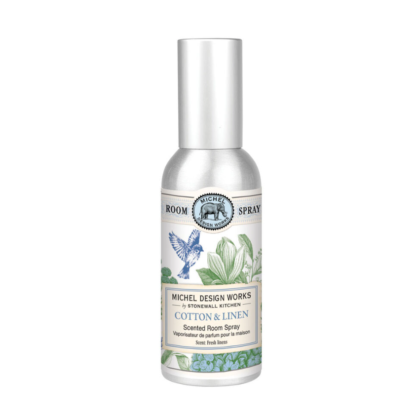 Stonewall Kitchen - Michel Design Works -  Cotton & Linen Room Spray 3.4 oz - 808417
