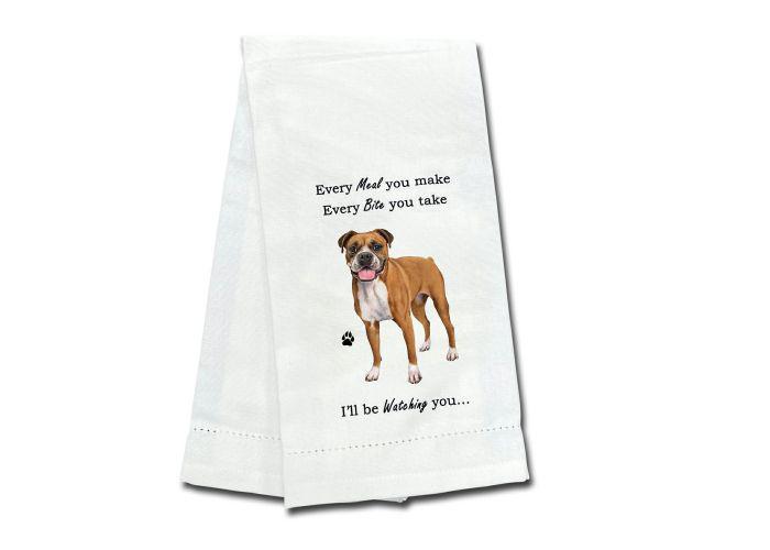 E&S Pets - Boxer Uncropped Kitchen Towel 711-6