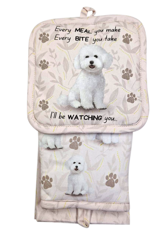 E&S Pets - Bichon Frise - 3 Piece Kitchen Set - 311-4