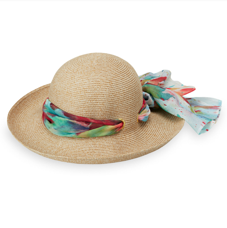 Wallaroo Hat Company - Lady Jane - Natural / Leaves - LJANE-NALV