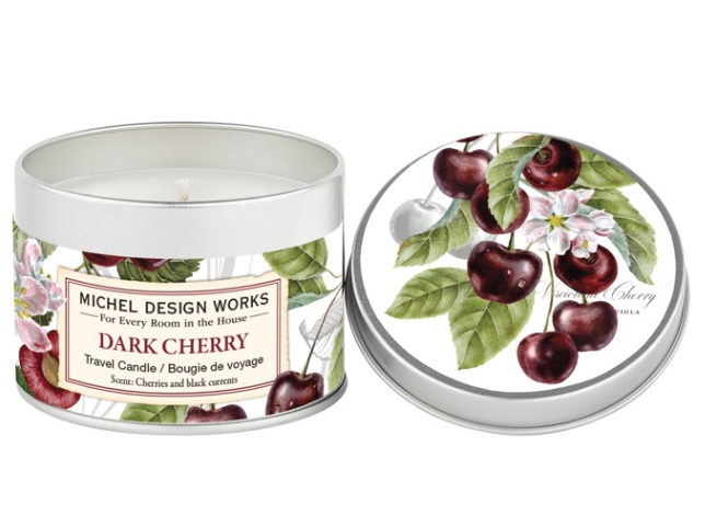 Stonewall Kitchen - Michel Design Works - Dark Cherry Travel Candle - 849455