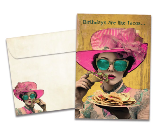 Tree-Free Greetings - Birthday Card - How Many Tacos - 22476