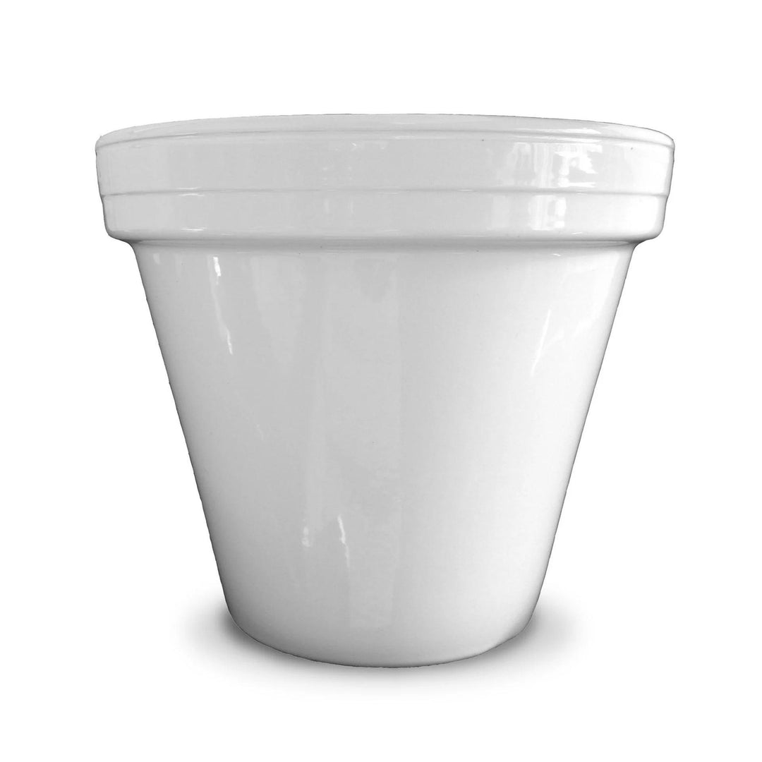 Ceramo Standard 6.5" White Pot PCS-6-W