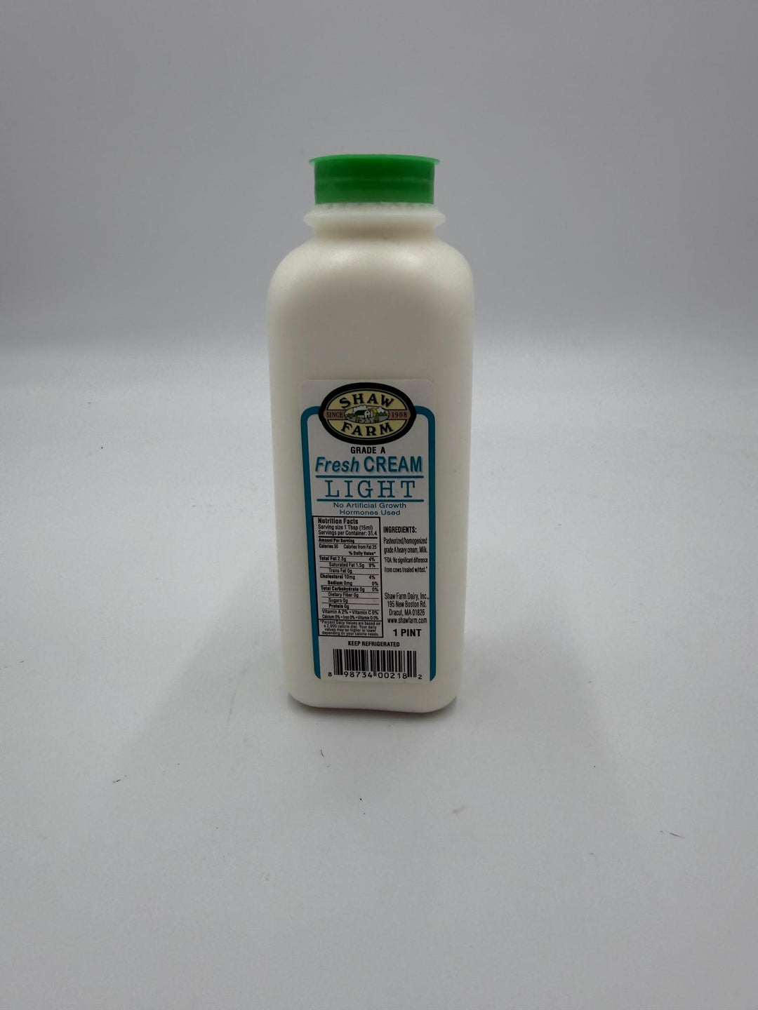 Shaw Farm - Pint - Light Cream