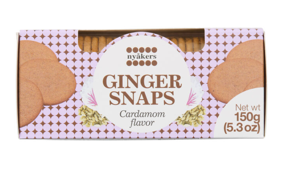 Nyakers  - Cardamom Gingersnaps in Box 150 g - 64-TG142U