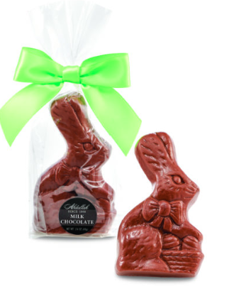 Abdallah Candies - Milk Rabbit w/ Basket and Green Bow 1.75 oz - 9357E