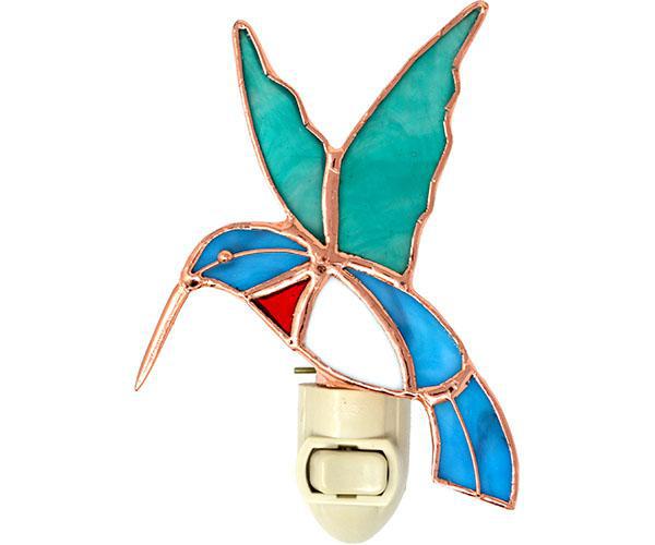 Gift Essentials Stained Glass Hummingbird Nightlight - Thumbnail 3