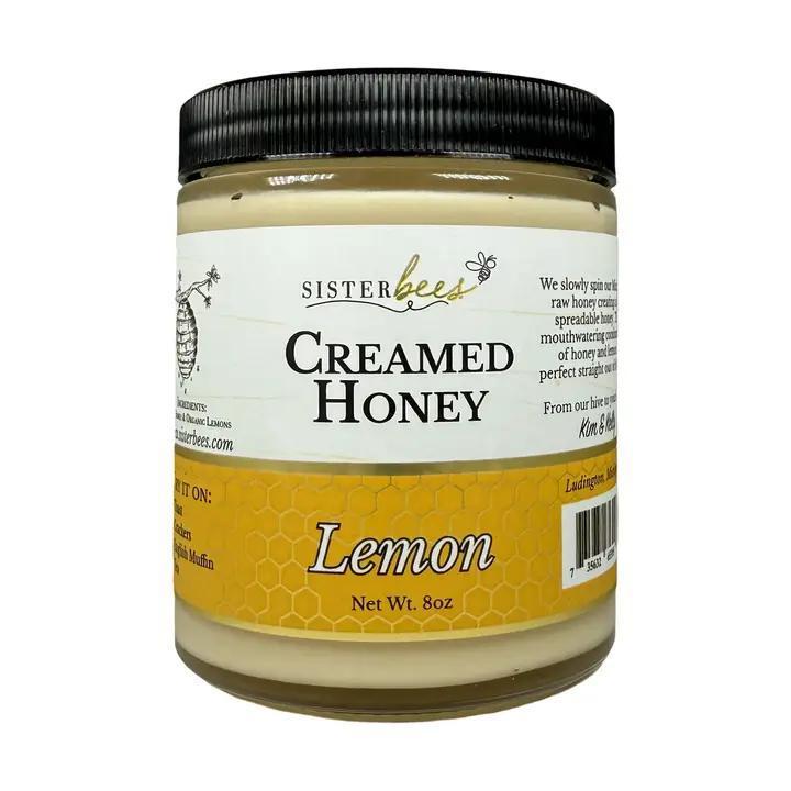 Sister Bees - Lemon Creamed Honey 8 oz Jar