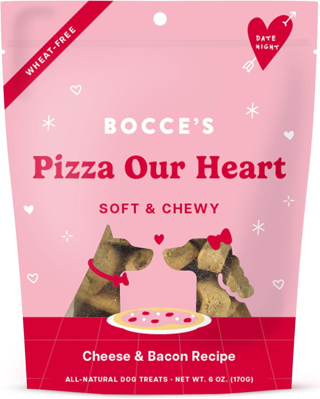 Bocce's Bakery - Pizza Our Heart Treats for Dogs 6oz 24585599
