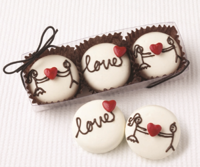 Sweet Shop USA - 3 Piece Couple Love Chocolate Covered Oreos 3 oz - F104030356198