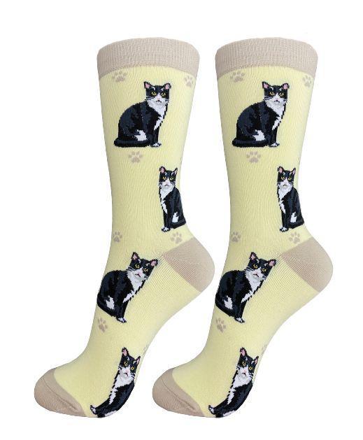 E&S Pets - Cat, Black & White Full Body Socks 801 FB-3