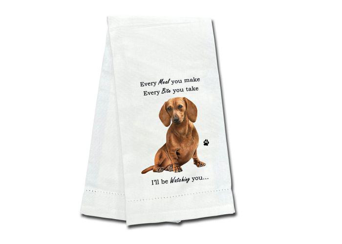 E&S Pets - Dachshund Red Kitchen Towel 711-13