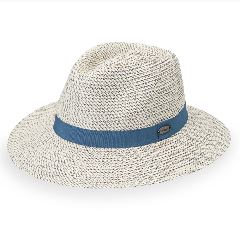 Wallaroo Hat Company - Charlie - Ivory / Dusty Blue - CHA-DBL