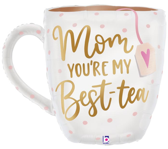 29" Foil Balloon - Mom Best-tea Mug Shape - 7918426