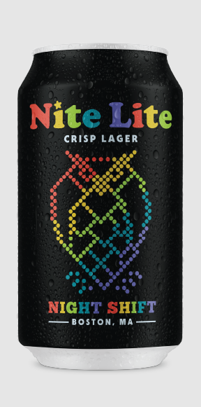 Night Shift Brewing - Night Lite Crisp Lager - 4 Pack 16 oz Cans - 605381