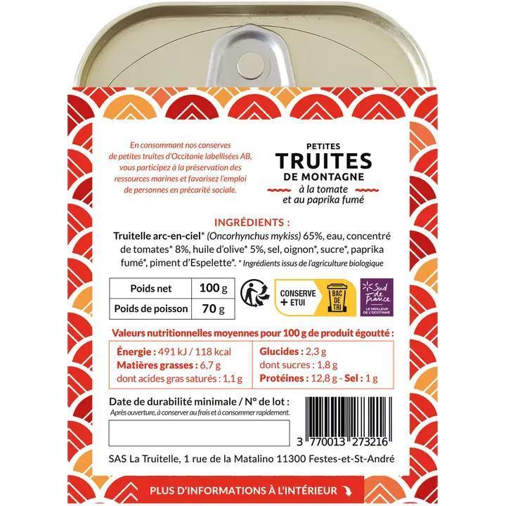 La Truitelle - Mountain Trout w/ Tomato and Smoked Paprika 4.76 oz - T5-TOM-100