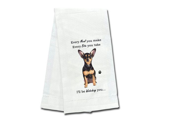 E&S Pets - Chihuahua, Black Kitchen Towel 711-11