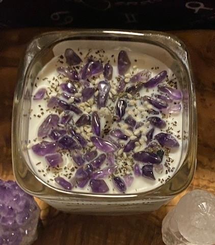 Blissful Collections by Victoria - Aries Candle 10 oz Cube w/ Lid - 1207