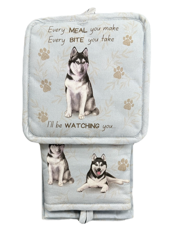 E&S Pets - Siberian Husky - 3 Piece Kitchen Set - 311-40