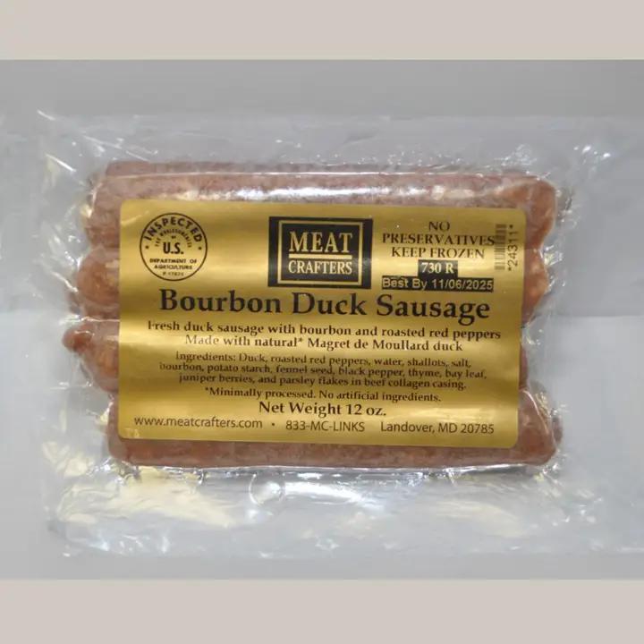 MeatCrafters Inc. - Bourbon Duck Sausage 12 oz - 730R