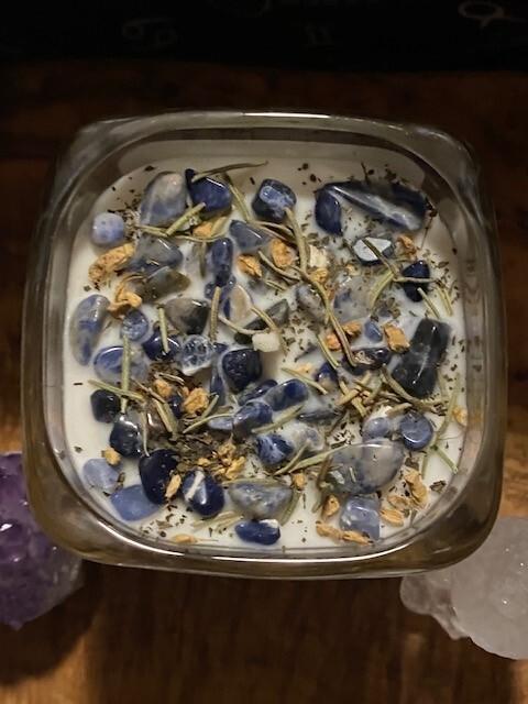 Blissful Collections by Victoria - Sagittarius Candle 10 oz Cube w/ Lid - 1205