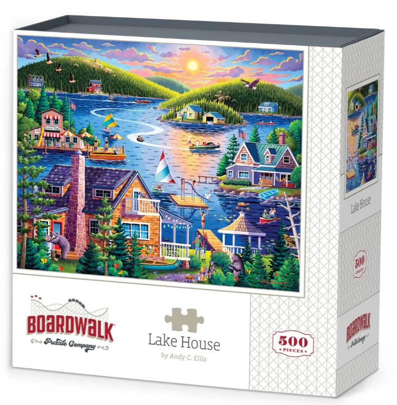 Boardwalk Puzzle Co. - Lake House Puzzle ( 500 Piece ) - 00629